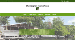 Desktop Screenshot of champagnesswamptours.com